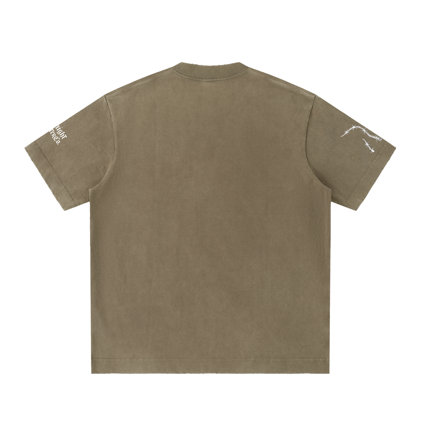 Sjull Wire - Heavyweight Vintage Washed Frayed T-Shirt