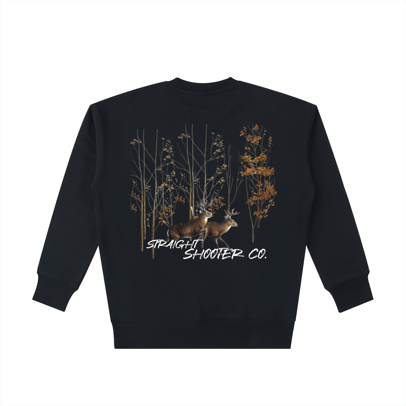 Bucks on the Run Back - Essential Heavyweight Cotton crewneck
