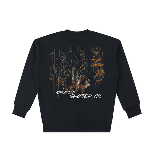 Bucks on the Run Back - Essential Heavyweight Cotton crewneck