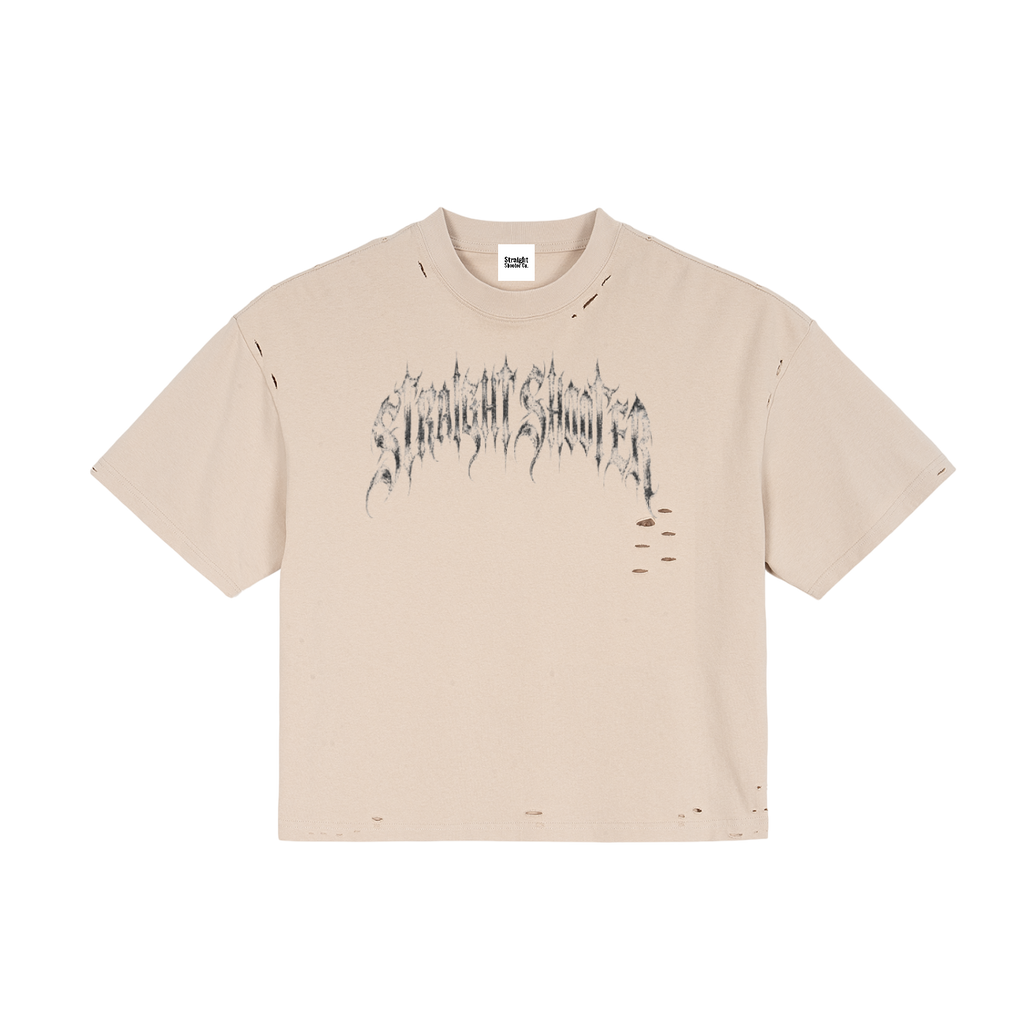 Metal - Frayed Boxy Tee