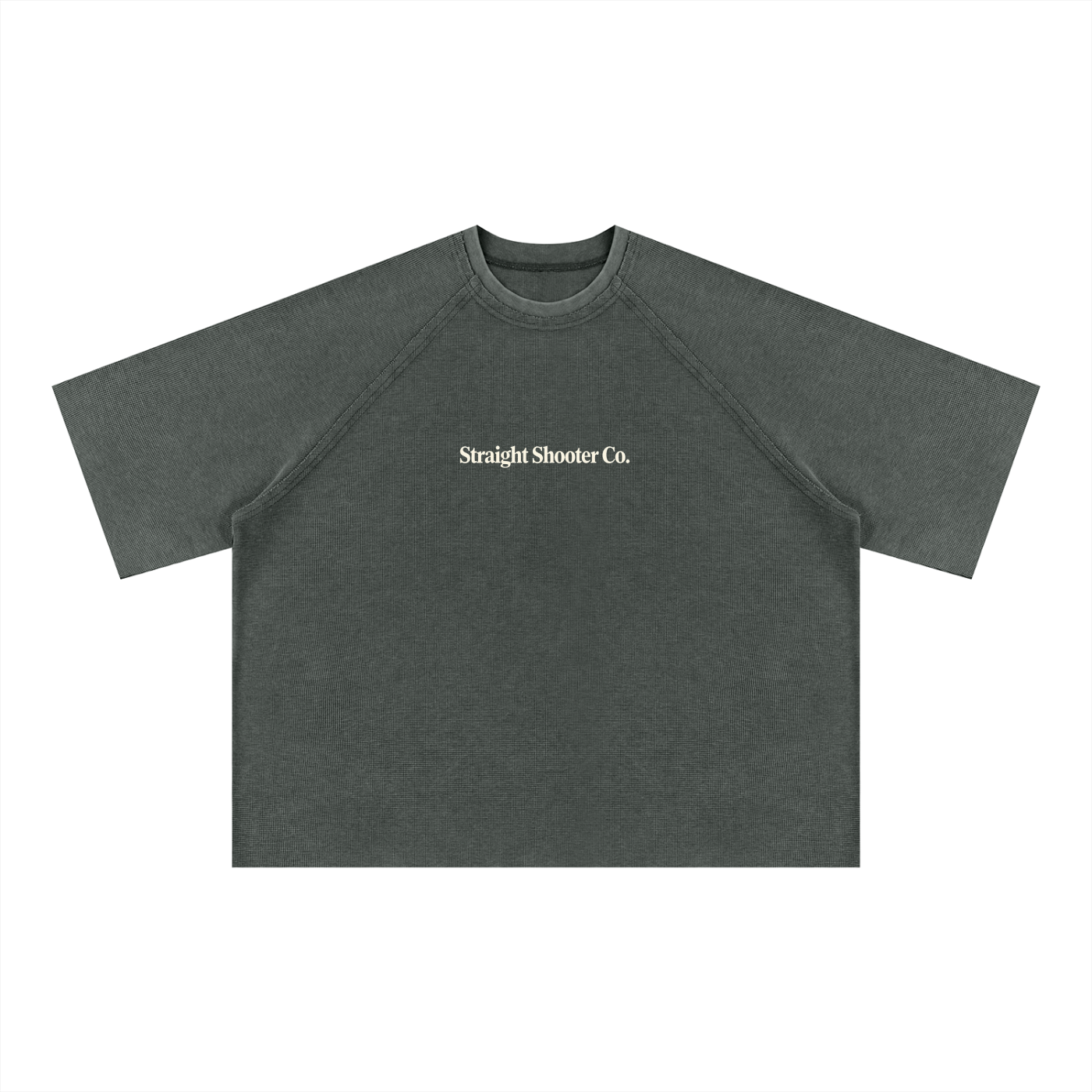 Straight Shooter Co. - Mineral Wash Boxy Waffle T-Shirt