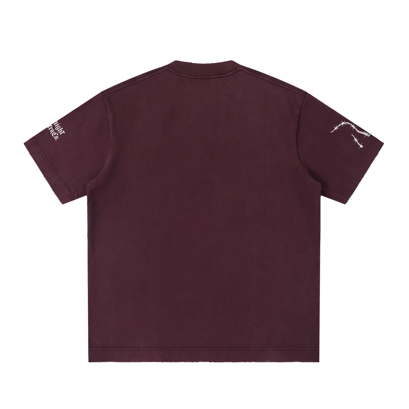 Sjull Wire - Heavyweight Vintage Washed Frayed T-Shirt