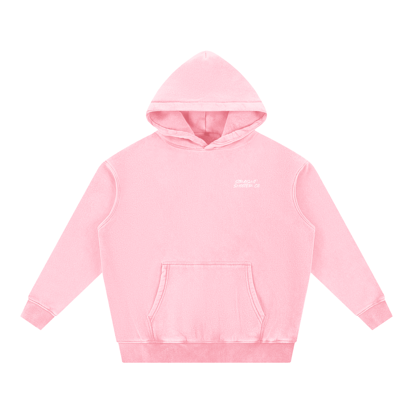 Classic Buck Hoodie Front - Oversized Acid wash