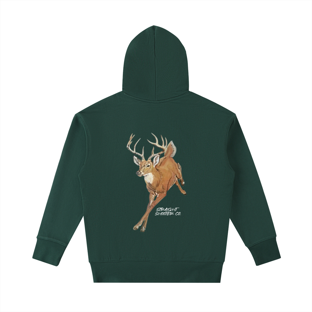 Classic Buck Hoodie Back - Essential Heavyweight Cotton Hoodie