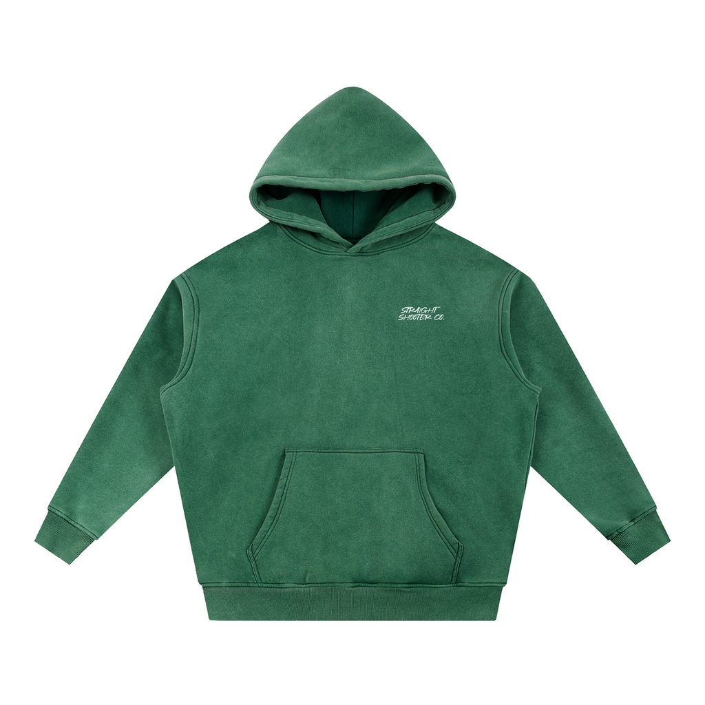Classic Buck Hoodie Back - Oversized Acid Washed