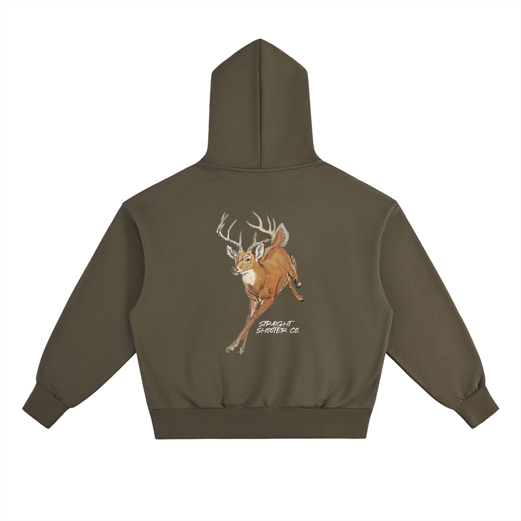 Classic Buck Hoodie Back - Oversized Heavyweight