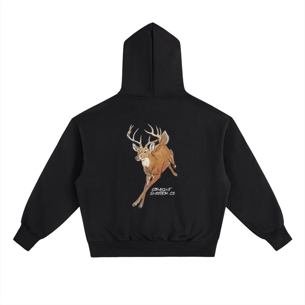 Classic Buck Hoodie Back - Oversized Heavyweight