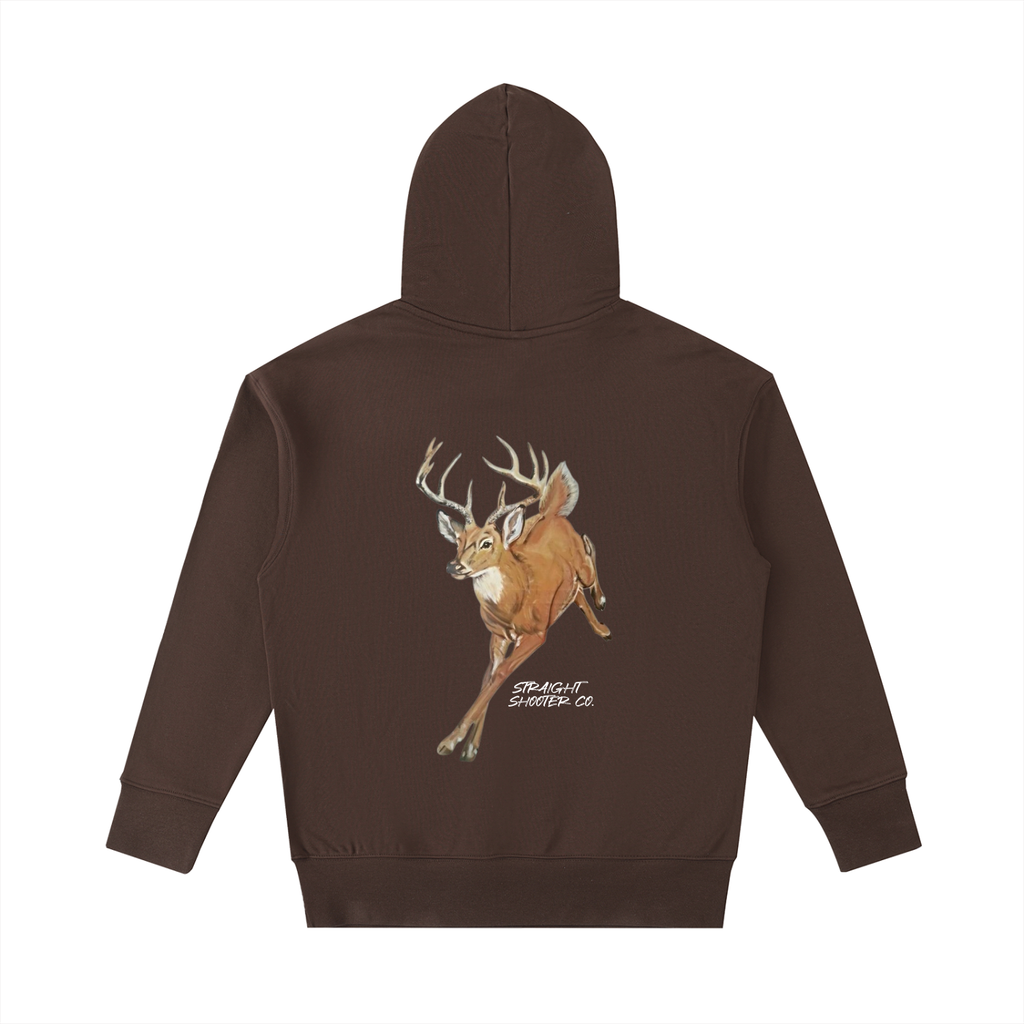 Classic Buck Hoodie Back - Essential Heavyweight Cotton Hoodie