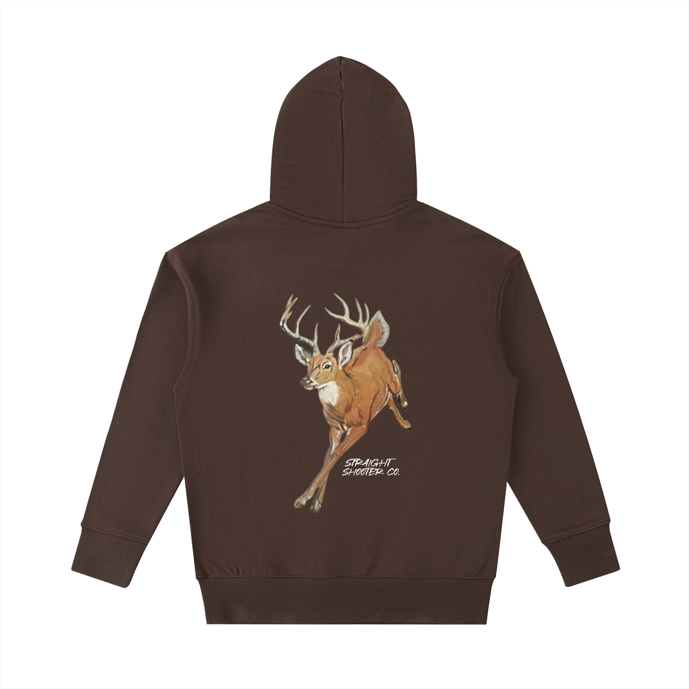 Classic Buck Hoodie Back - Essential Heavyweight Cotton Hoodie