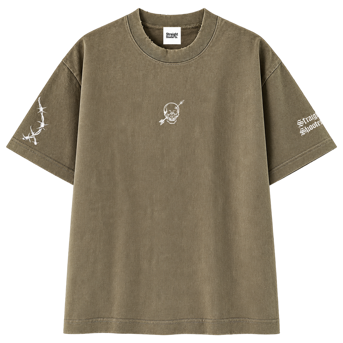 Skull - Heavyweight Vintage T-Shirt