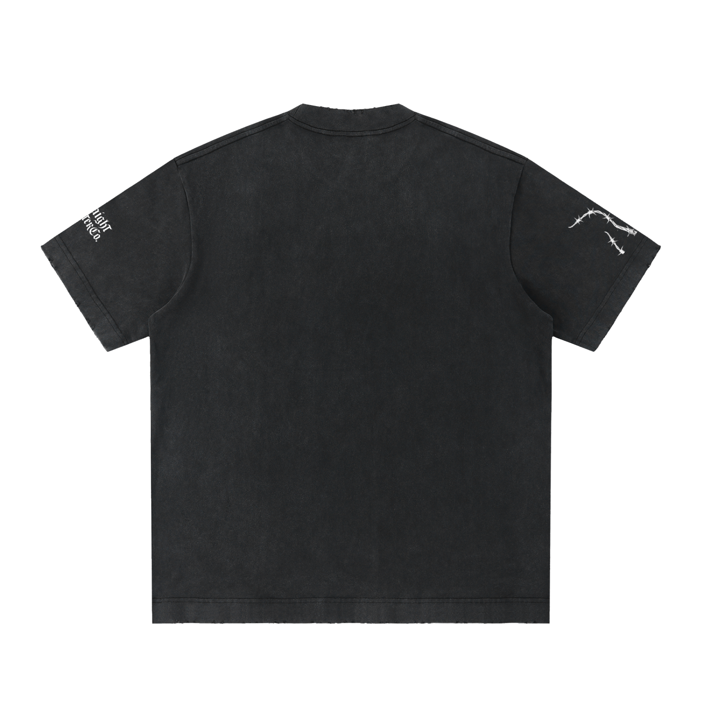 Sjull Wire - Heavyweight Vintage Washed Frayed T-Shirt