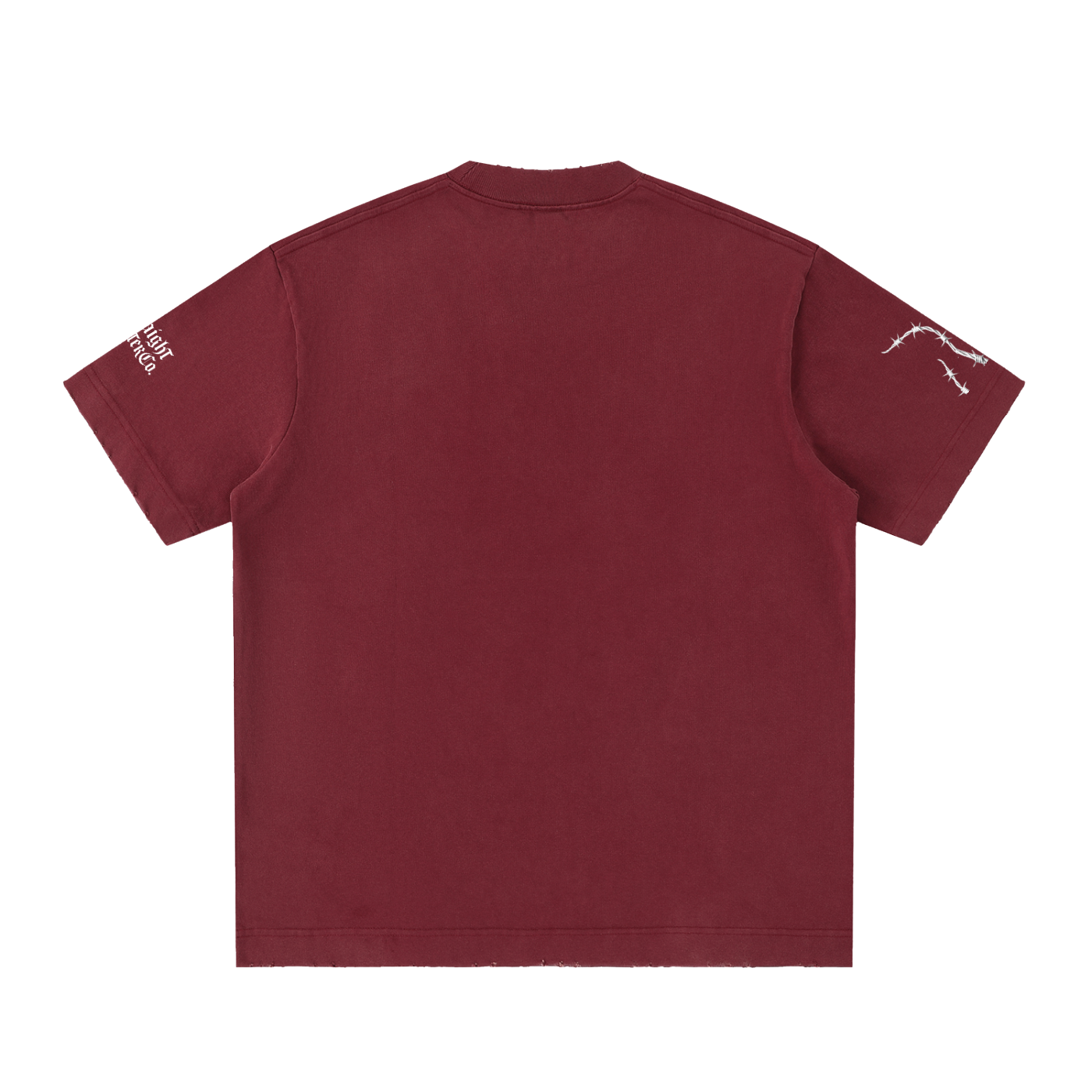 Sjull Wire - Heavyweight Vintage Washed Frayed T-Shirt