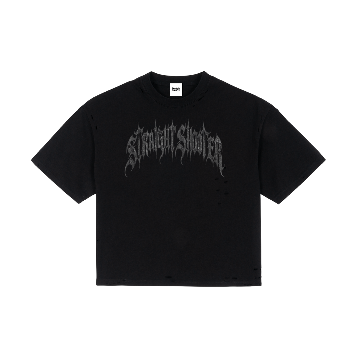 Metal - Frayed Boxy Tee