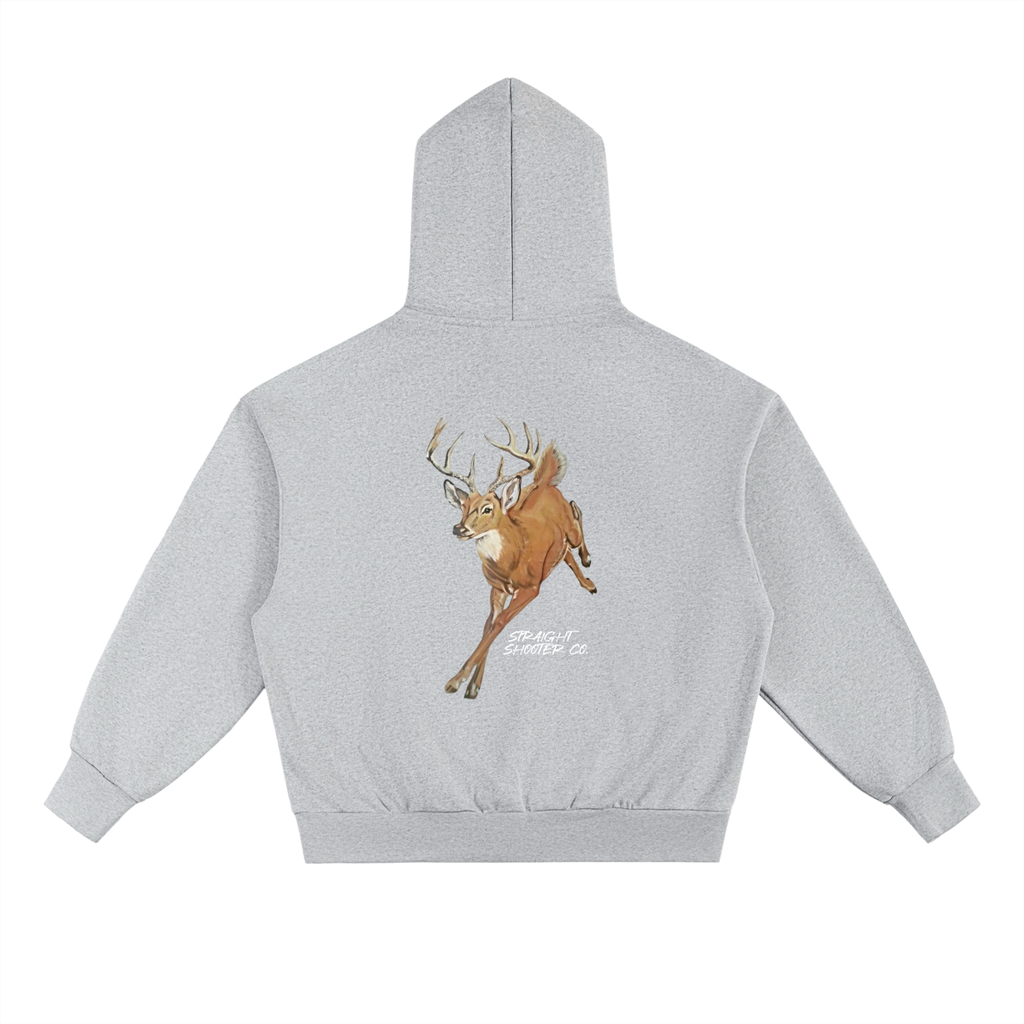 Classic Buck Hoodie Back - Oversized Heavyweight