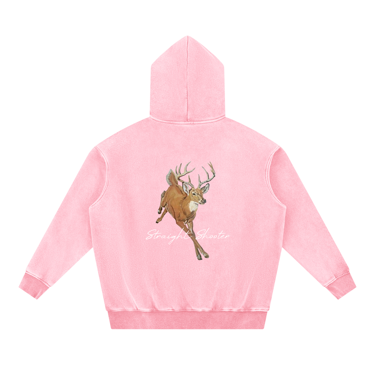 Classic Buck Hoodie - Oversized Acid wash
