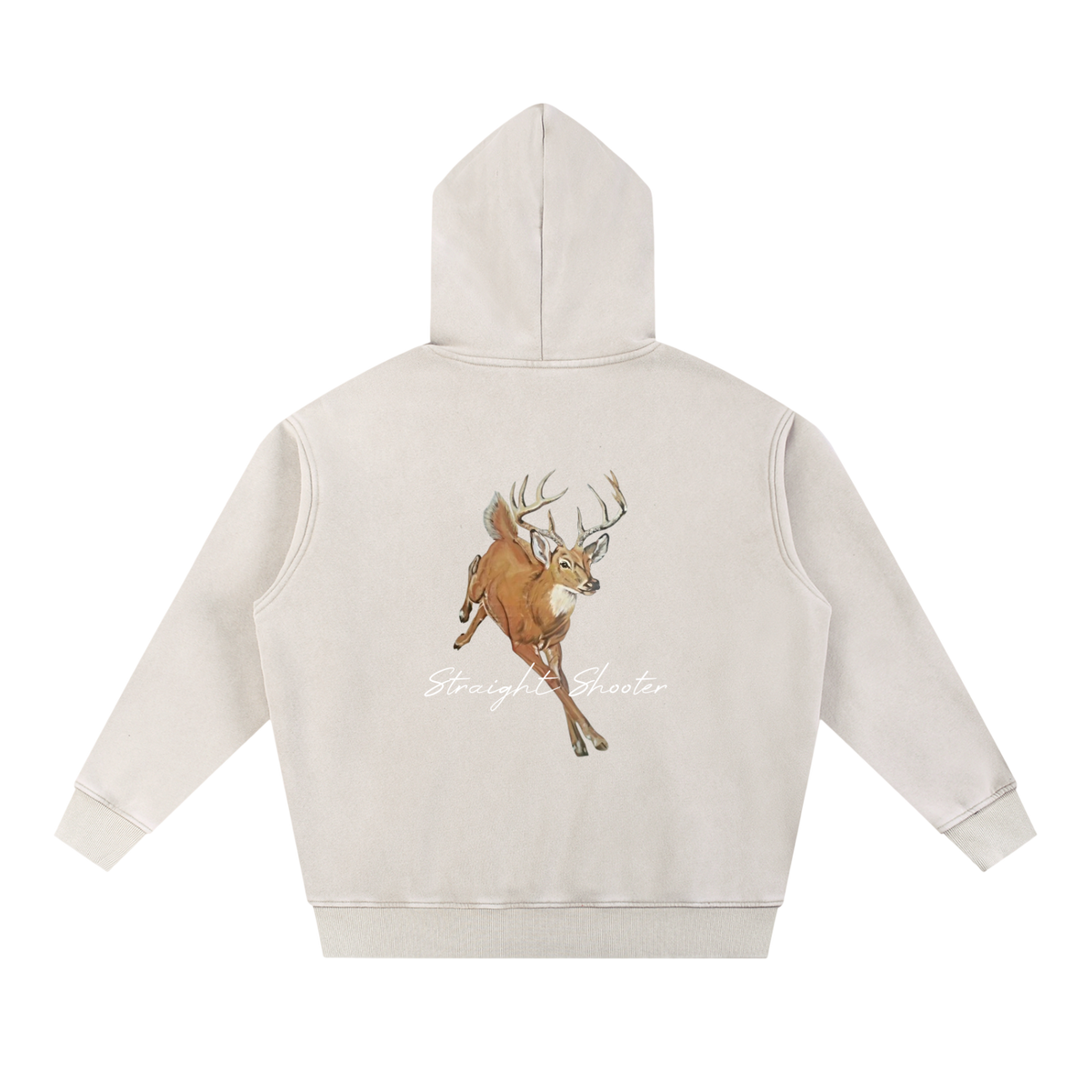 Classic Buck Hoodie - Oversized Acid wash