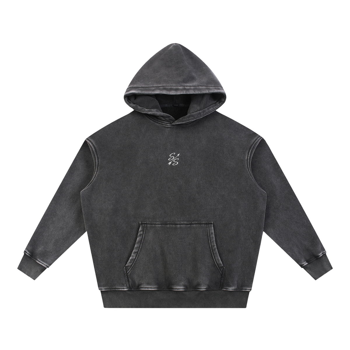 Classic Buck Hoodie - Oversized Acid wash