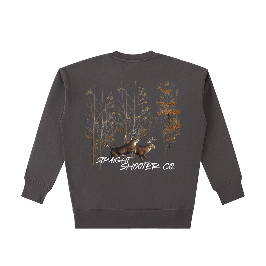Bucks on the Run Back - Essential Heavyweight Cotton crewneck