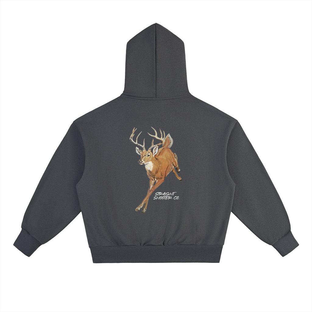 Classic Buck Hoodie Back - Oversized Heavyweight