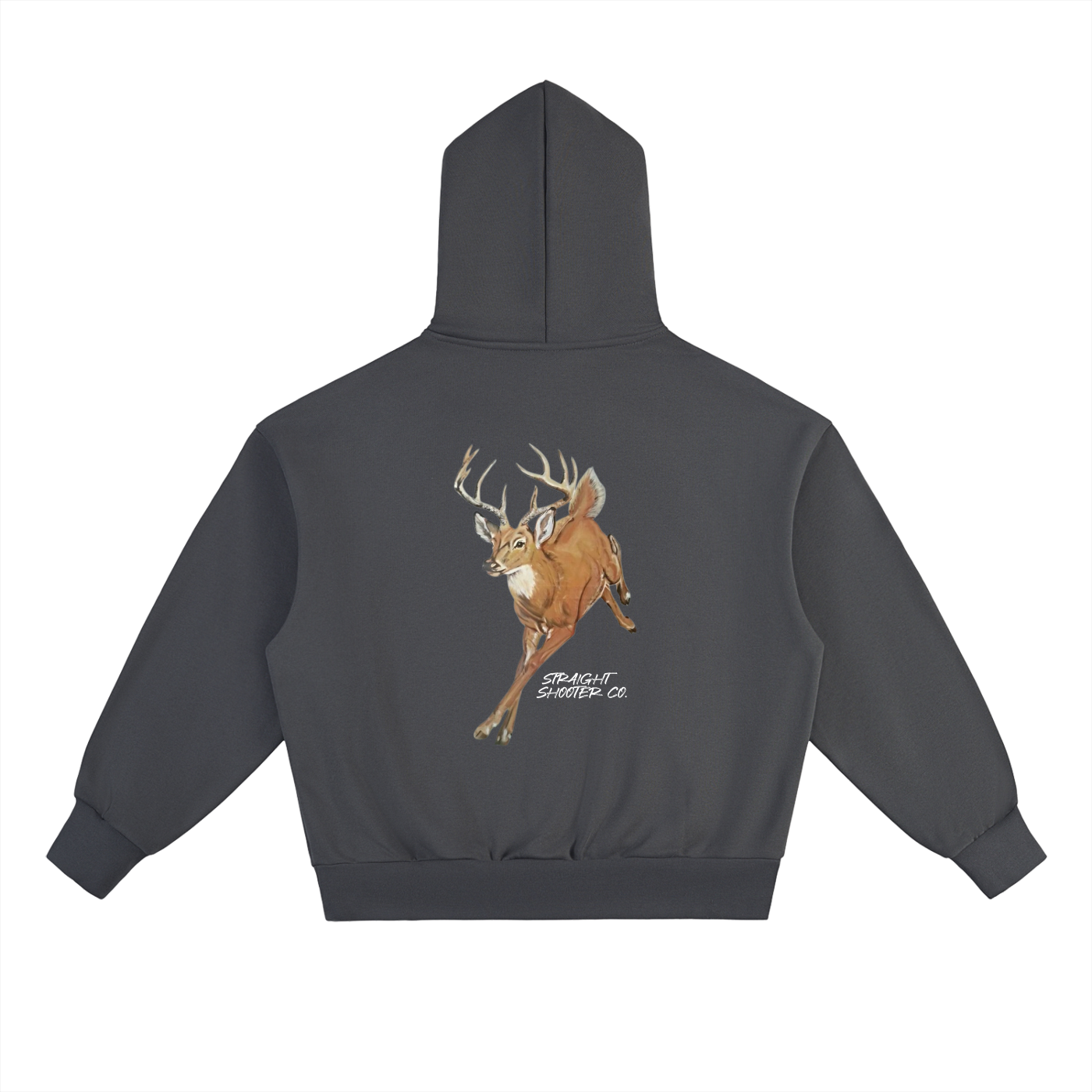 Classic Buck Hoodie Back - Oversized Heavyweight