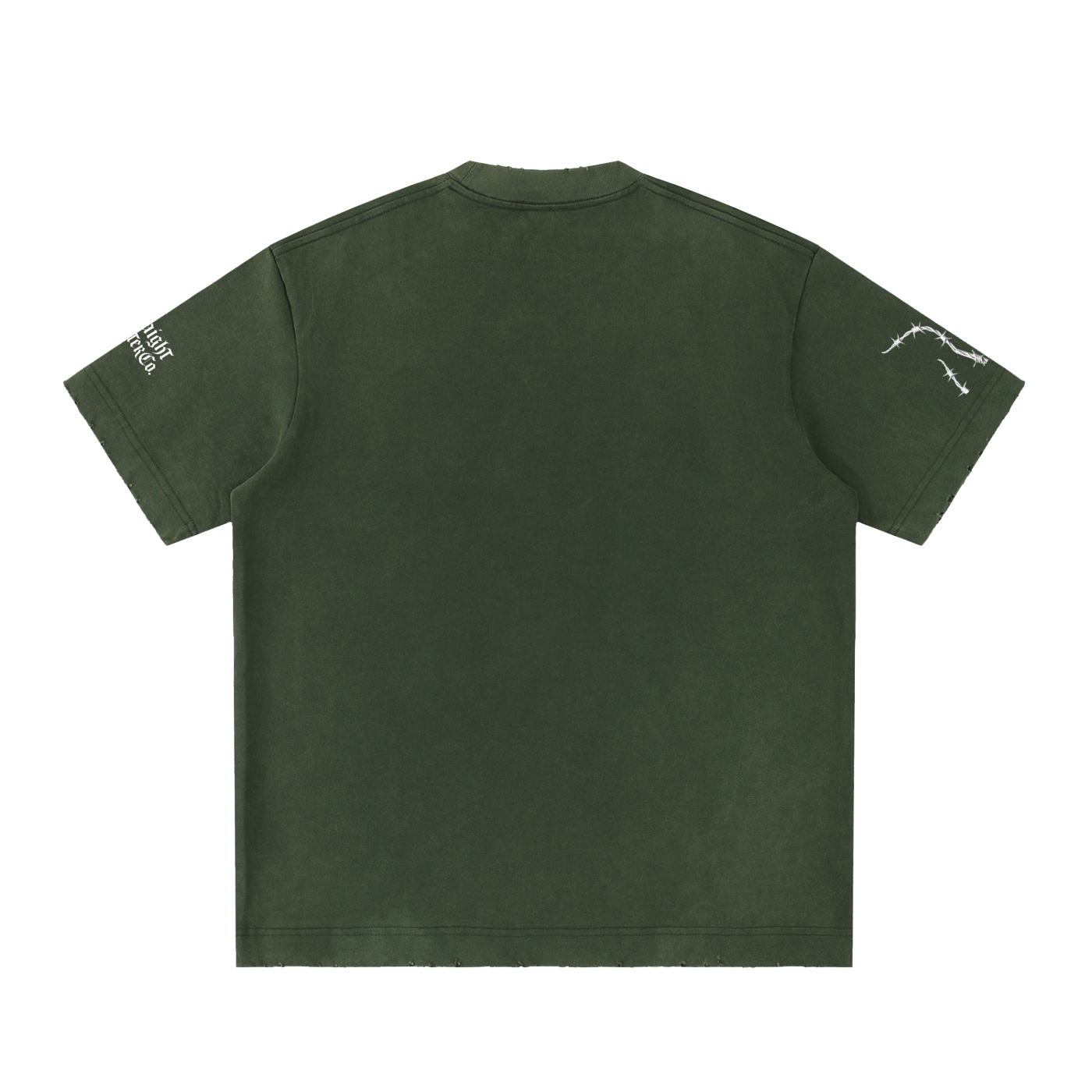 Sjull Wire - Heavyweight Vintage Washed Frayed T-Shirt