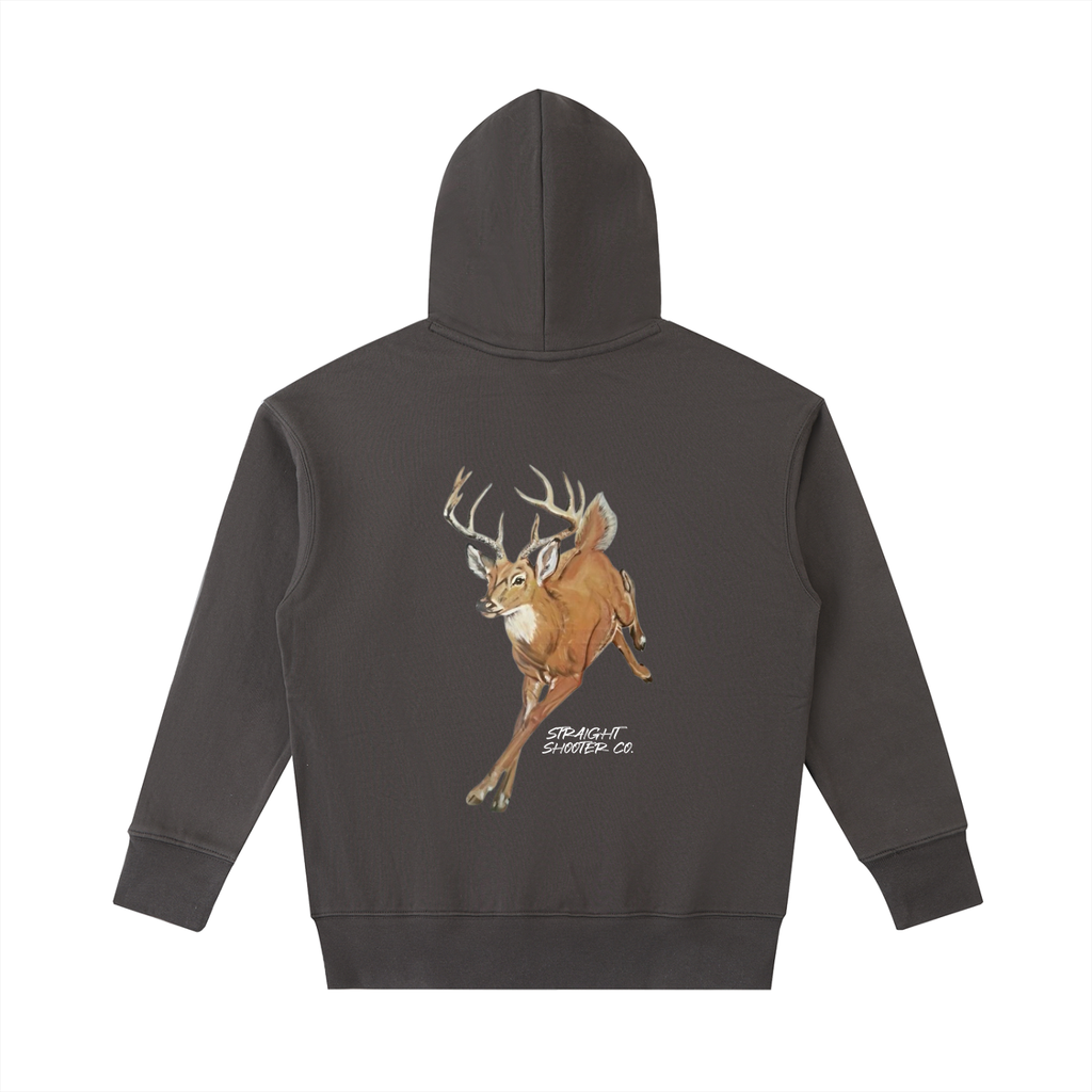 Classic Buck Hoodie Back - Essential Heavyweight Cotton Hoodie