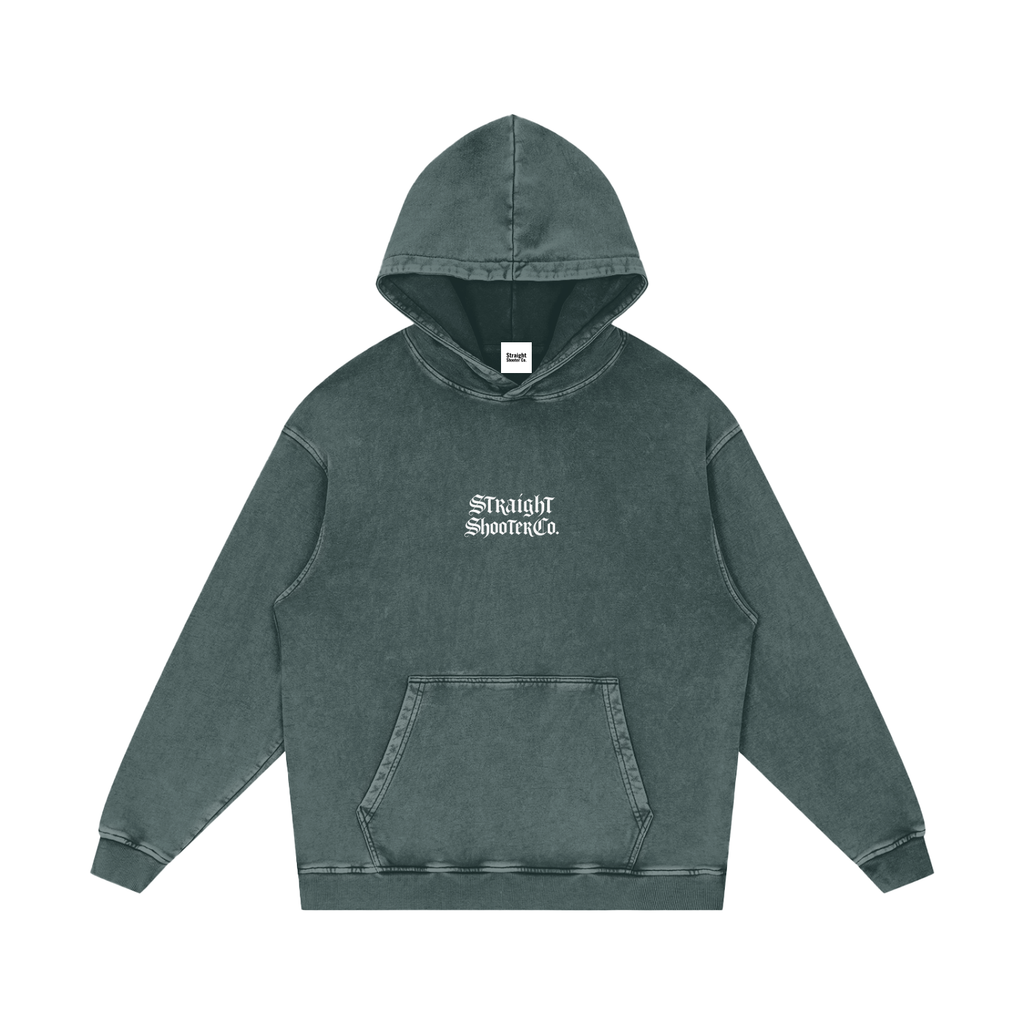 Straight Shooter Co. - Snow Washed Loose Cotton Hoodie