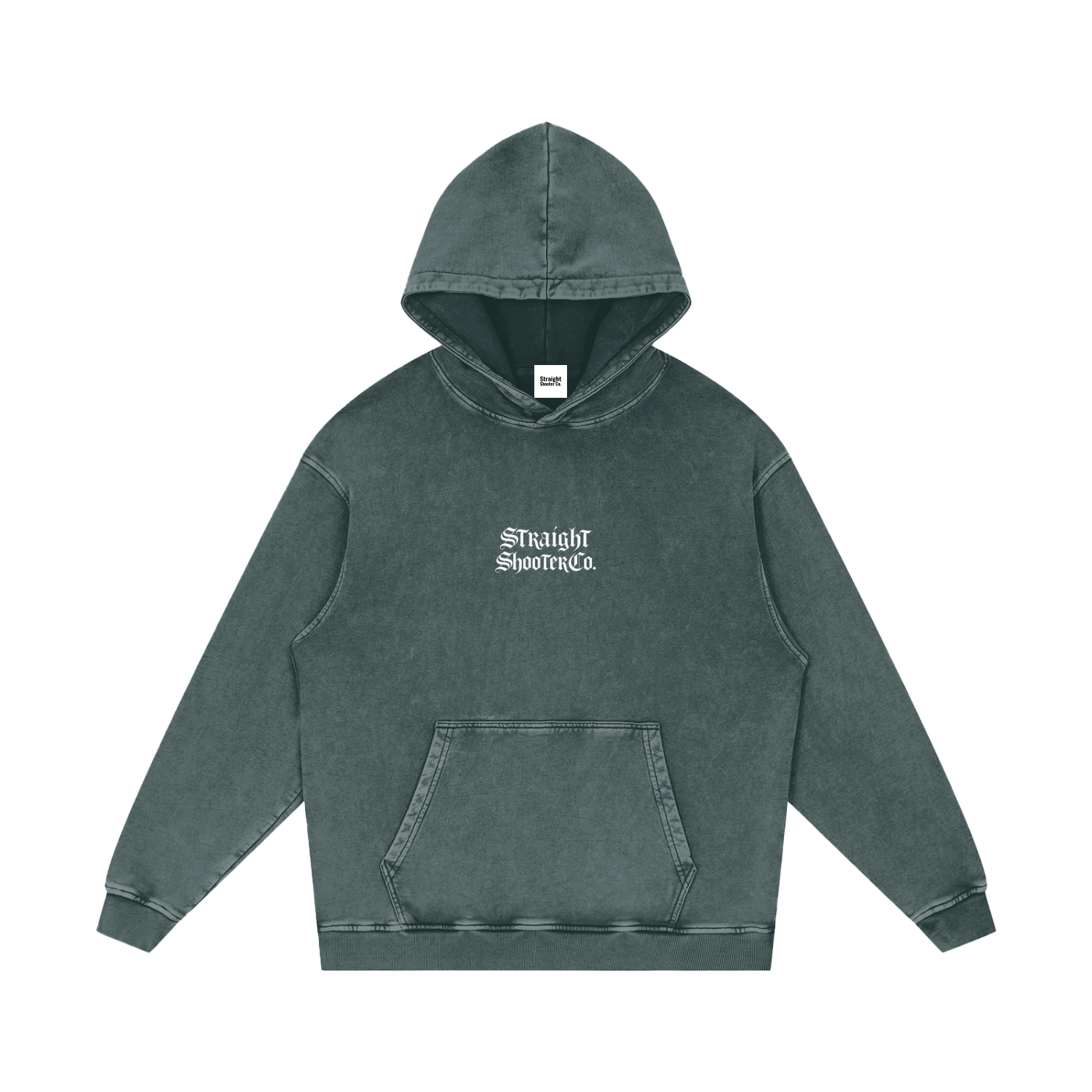 Straight Shooter Co. - Snow Washed Loose Cotton Hoodie