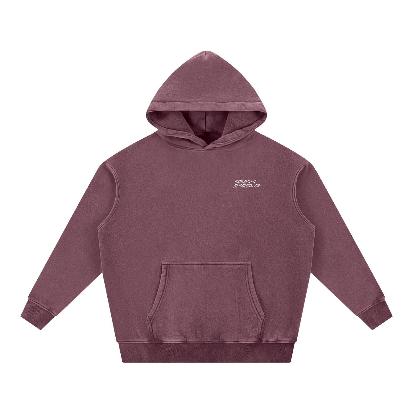 Classic Buck Hoodie Front - Oversized Acid wash
