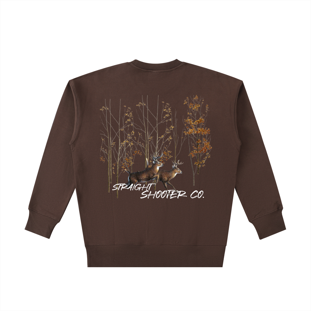 Bucks on the Run Back - Essential Heavyweight Cotton crewneck